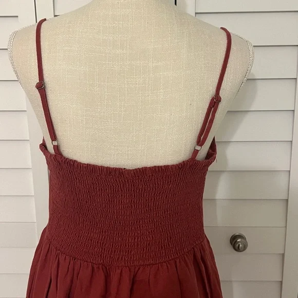 Crop Rust Palazzo Jumpsuit - Picture 4 of 7